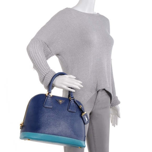 Prada Saffiano Lux bauletto Dome Tote Bag BL847B - Picture 3 of 6